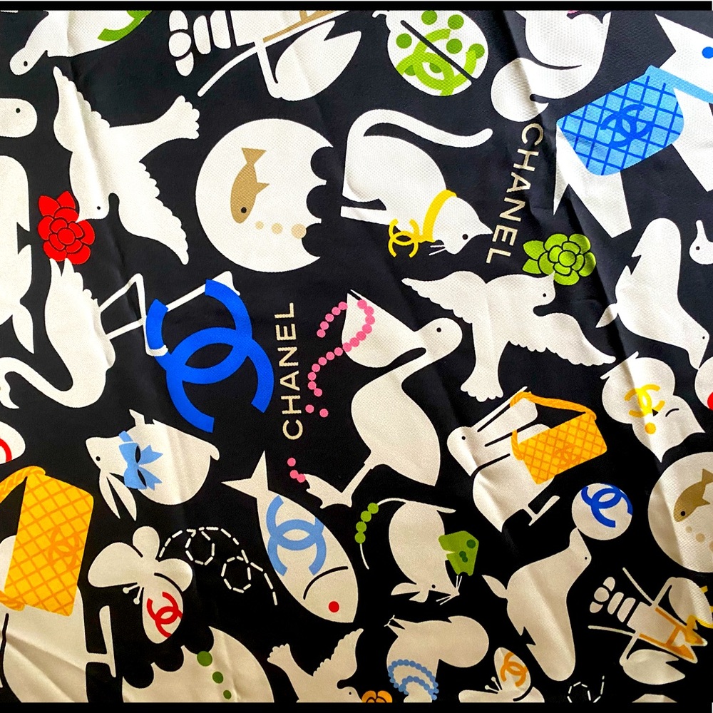 Vintage Chanel Silk Scarf